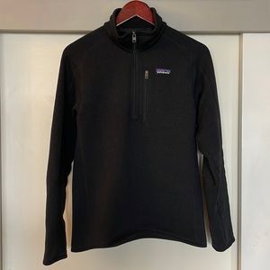 Patagonia Mens Better Sweater 1/4-Zip Fleece Black size Small
